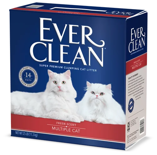 Cotton pet bath towel-Ever Clean Multiple Cat Litter