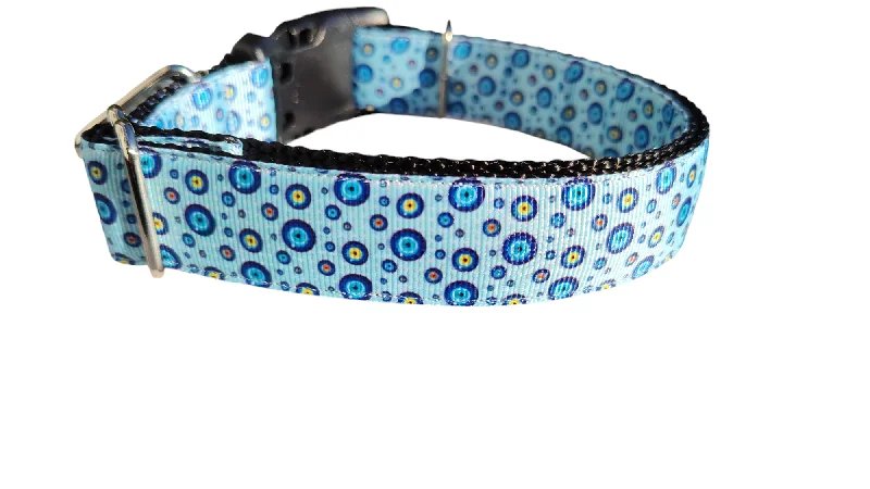 Coconut pet breath paste-Evil Eye Nylon Dog Collar