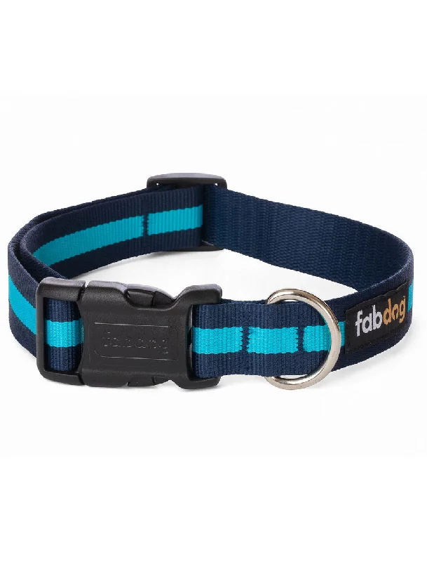 Reusable pet diaper liner-Fabdog Stripe Collar - Navy