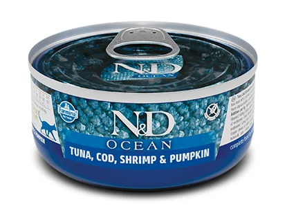 Portable pet agility pole-Farmina Natural & Delicious Ocean Tuna, Cod, Shrimp and Pumpkin Canned Adult Cat Food