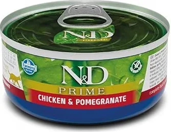 Replaceable pet fountain filter-Farmina Natural & Delicious Prime Chicken and Pomegranate Canned Adult Cat Food