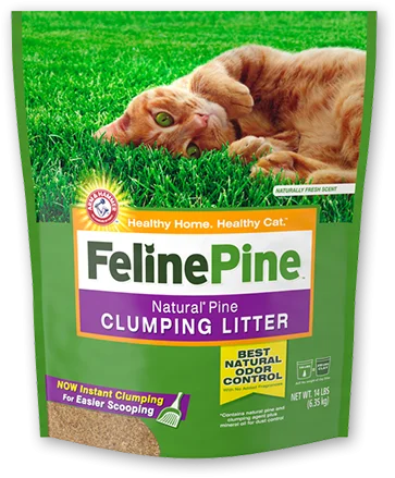 Quiet pet hair trimmer-Feline Pine Natural Pine Scoop-able Clumping Cat Litter