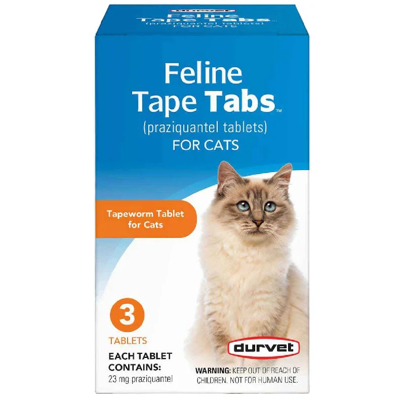 Quilted dog crate pad-Feline Tape Tabs, 3 ct