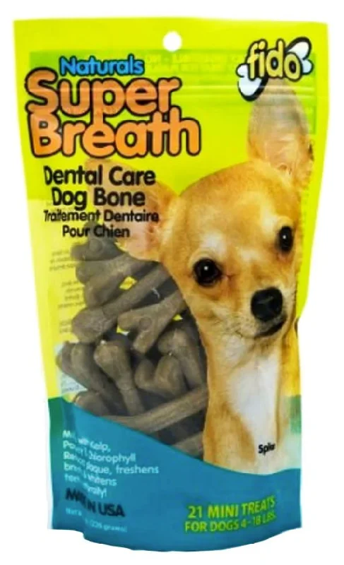 Hinged pet flap door-Fido Superbreath Naturals Dental Care Treats