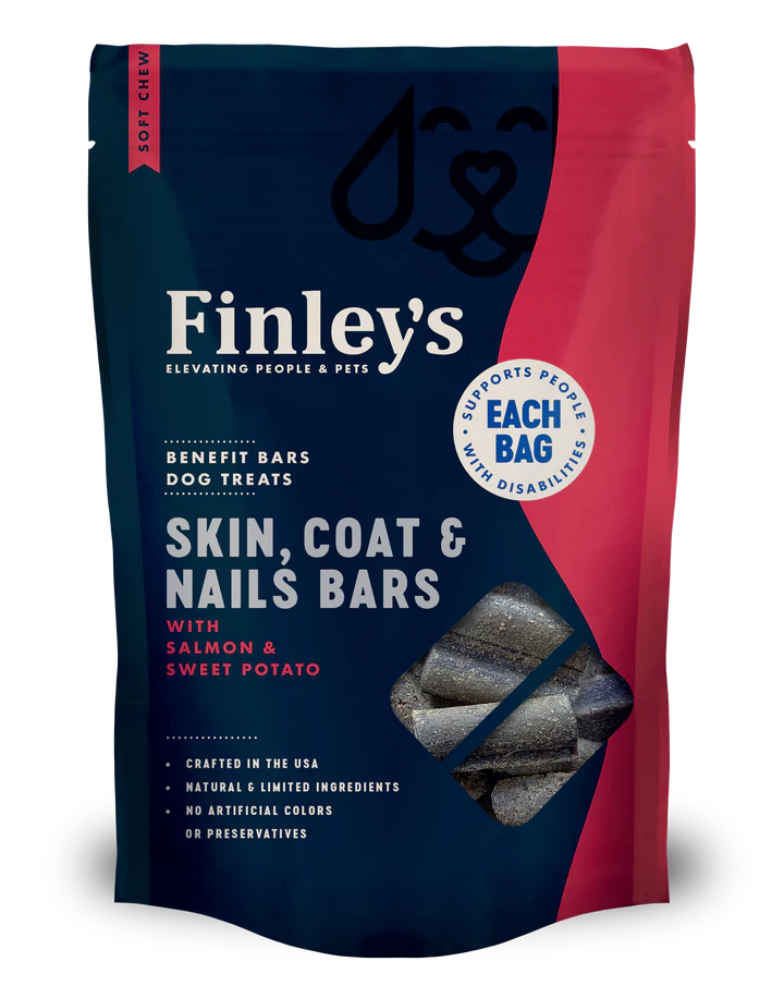 Patterned bird flight harness-Finley's Skin, Coat, Nails Soft Chew Benefit Bars