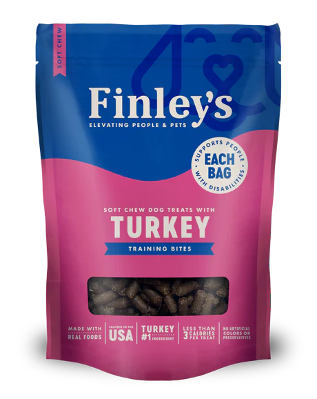 Solar-powered pet fan-Finley's Turkey Recipe Soft Chew Trainer Bites Dog Treats