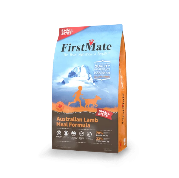 Digging rabbit treat mat-FirstMate Grain Free Limited Ingredient Diet Australian Lamb Meal Formula Small Bites Dog Food