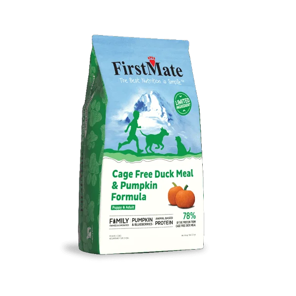 Weatherproof pet shade tent-FirstMate Grain Free Limited Ingredient Diet Duck and Pumpkin Formula Dry Dog Food