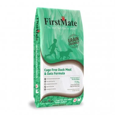 Solid rubber pet disc-FirstMate Grain Friendly Cage-Free Duck & Oats Formula Dog Food