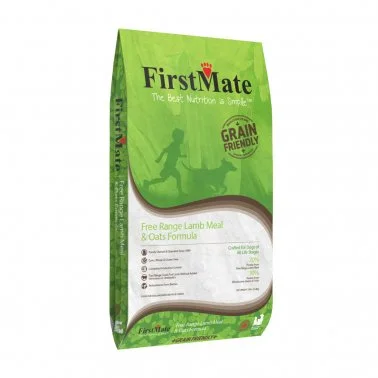 Polka-dot cat leash-FirstMate Grain Friendly Free Range Lamb & Oats Formula Dog Food