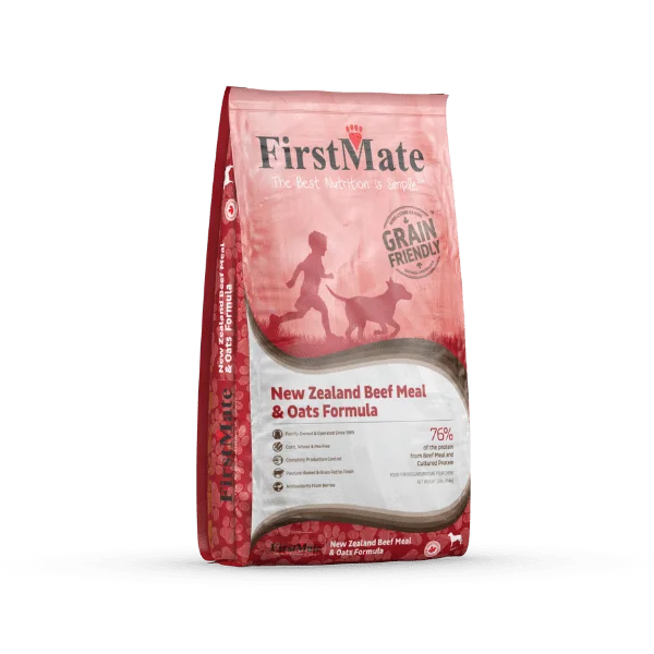 Soft puppy fetch bone-Firstmate Grain Friendly New Zealand Beef & Oats for Dogs