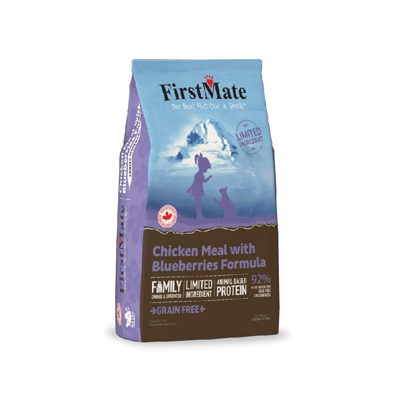 Clip-on pet car seat-FirstMate Limited Ingredient Chicken Meal with Blueberries Cat Food