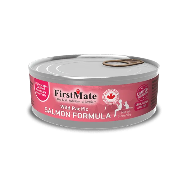 Portable pet sunshade-FirstMate Limited Ingredient Wild Salmon Formula Canned Cat Food