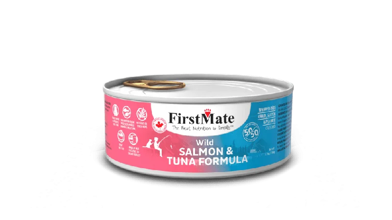 Programmable fish tank light-FirstMate Wild Salmon & Wild Tuna 50/50 Formula Canned Food for Cats