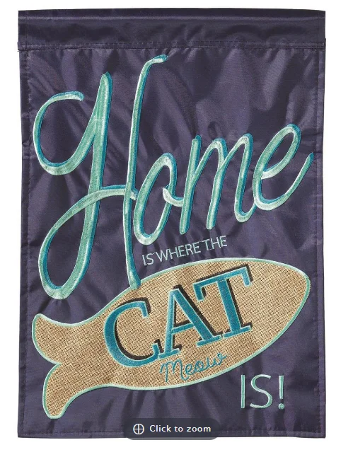 Stretch pet car belt-FLAG HOME IS WHERE THE CAT IS