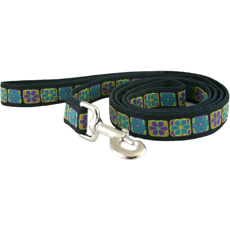 Lightweight pet ramp-Hemp Dog Leash 6' Flowerama