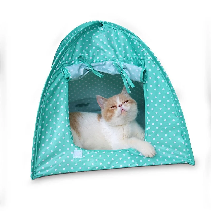 Textured pet grooming mitt-Foldable Pets Tent Beds