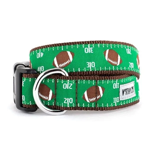 Padded dog adventure leash-Football Field Collar and Lead Collection