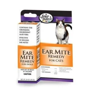 Portable pet fun tunnel-Four Paws Ear Mite Remedy for Cats