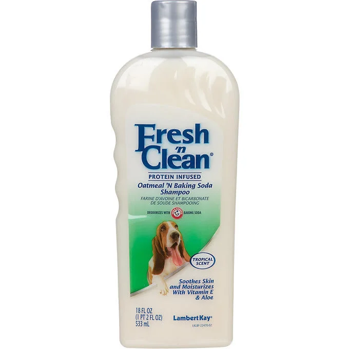 Odor-trapping pet liner-Fresh N Clean Oatmeal N Baking Soda Dog Shampoo