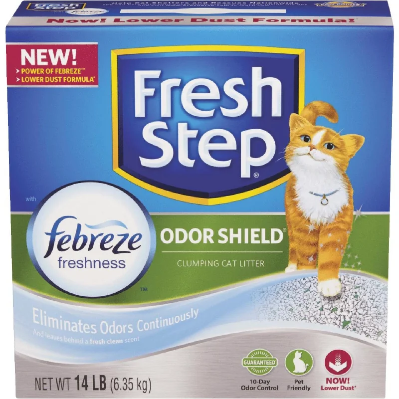 Organic rabbit chew block-Fresh Step Odor Shield 14 Lb. Odor Control Cat Litter