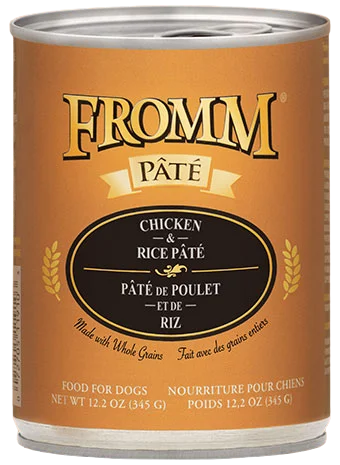 Organic pet toy pack-Fromm Chicken & Rice Pate Canned Wet Food for Dogs