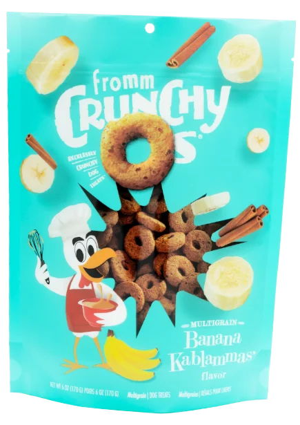 Lightweight bunny sling-Fromm Crunchy O's Banana Kablammas Dog Treats