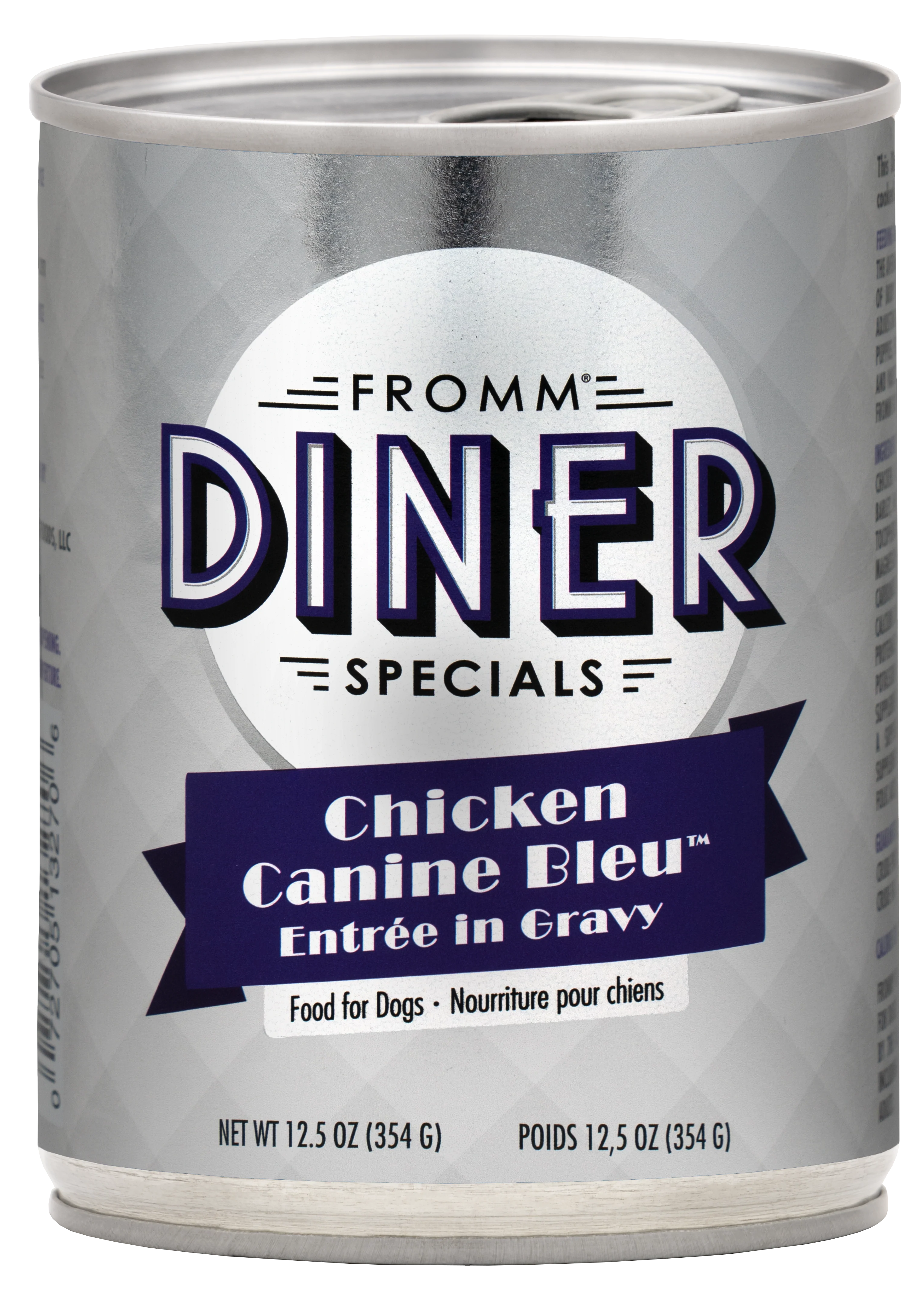 Odor-sealing pet pad-Fromm Diner Specials Chicken Canine Bleu™ Entrée in Gravy Dog Food