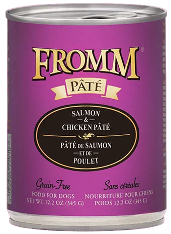 Sturdy pet yard fence-Fromm Salmon & Chicken Paté Canned Food for Dogs