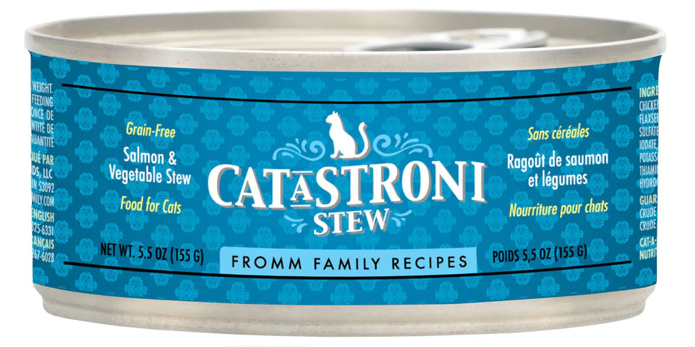 Crinkle catnip toy mouse-Fromm Family Recipes Cat-A-Stroni™ Salmon & Vegetable Stew Cat Food