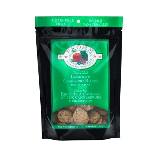 Velvet cat nap sack-Fromm Four-Star Nutritionals Oven-Baked Lamb with Cranberry Recipe Treats for Dogs