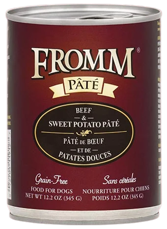 Natural pet play set-Fromm Grain Free Beef & Sweet Potato Pate Canned Wet Food for Dogs