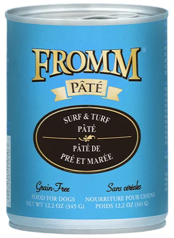 Silent pet water fountain-Fromm Grain Free Surf & Turf Pate Canned Wet Food for Dogs