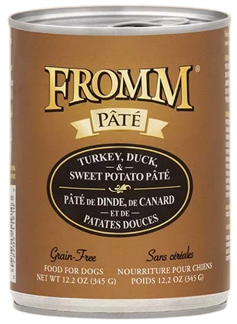 Cooling pet body wrap-Fromm Grain Free Turkey, Duck & Sweet Potato Pate Canned Wet Food for Dogs