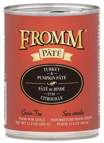 Soft bunny travel sack-Fromm Grain Free Turkey & Pumpkin Pate Canned Wet Food for Dogs