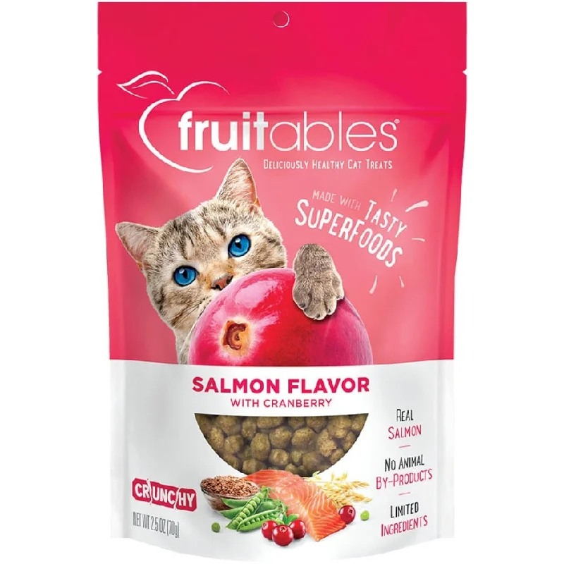 Sticky pet fur remover-Fruitables Salmon Flavor with Cranberry Cat Treats