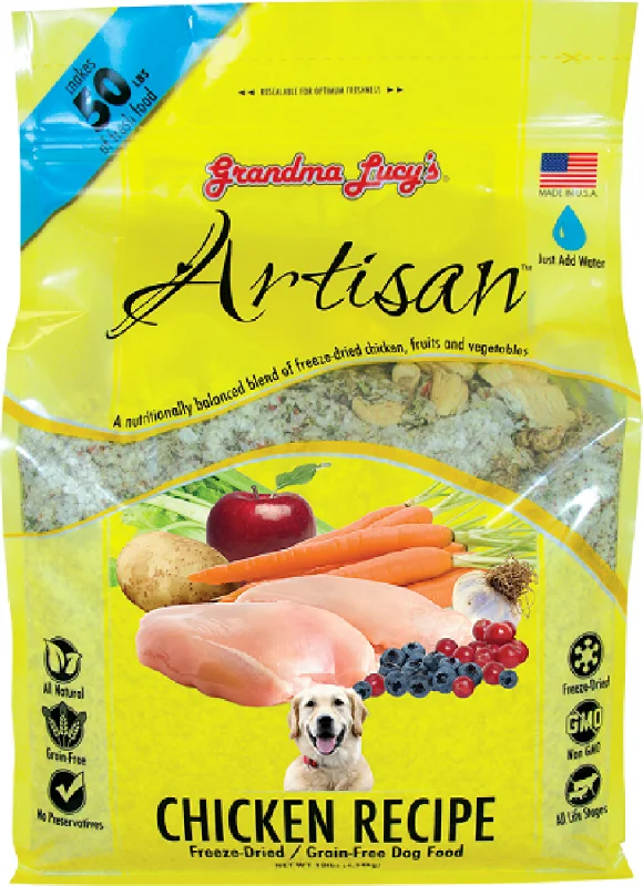 Plush pet bathrobe-Grandma Lucy's Artisan Grain Free Chicken Freeze Dried Dog Food