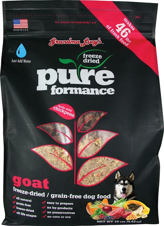 Antibacterial pet paw cup-Grandma Lucy's Pureformance Goat and Chickpea Freeze Dried Grain Free Dog Food