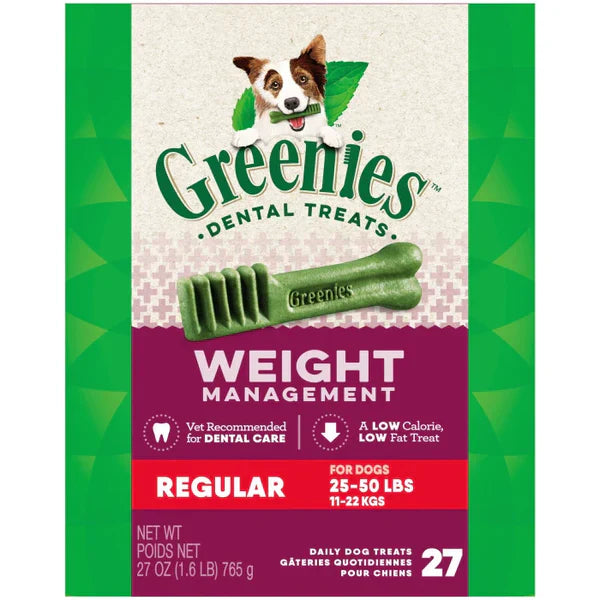 Woven pet treat pouch-GREENIES Weight Management Regular Dental Dog Treats