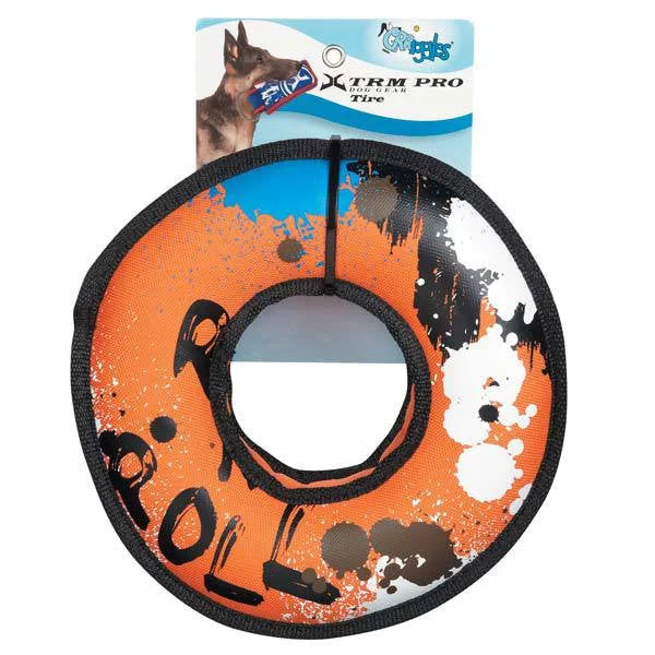 Smooth hamster running wheel-Grriggles Blue Orange XTRM Rock N Roll Pro Tire 9 Inch