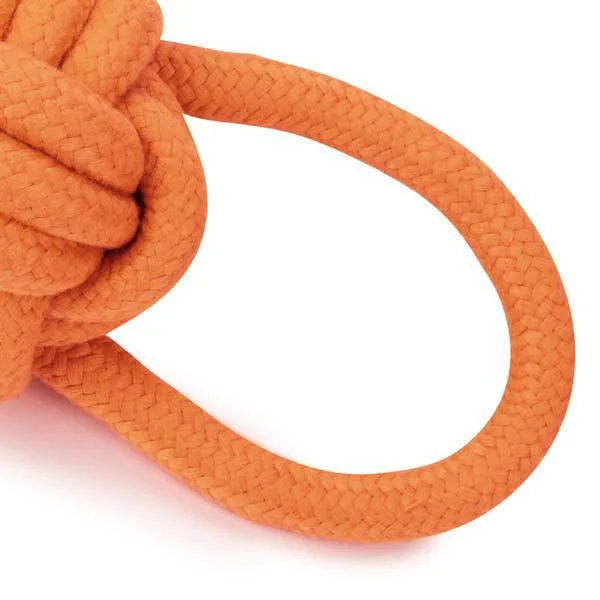 Fitted pet hammock liner-Grriggles Orange Ruff Rope Knot Tug Toy