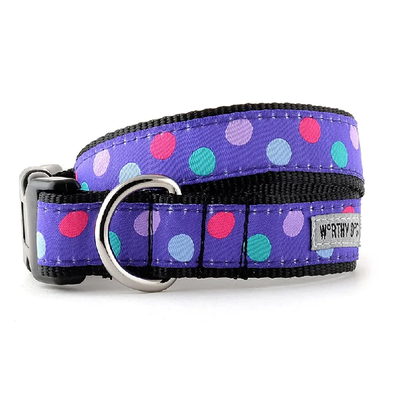 Textured puppy chew ring-Gumball Purple Collar & Lead Collection