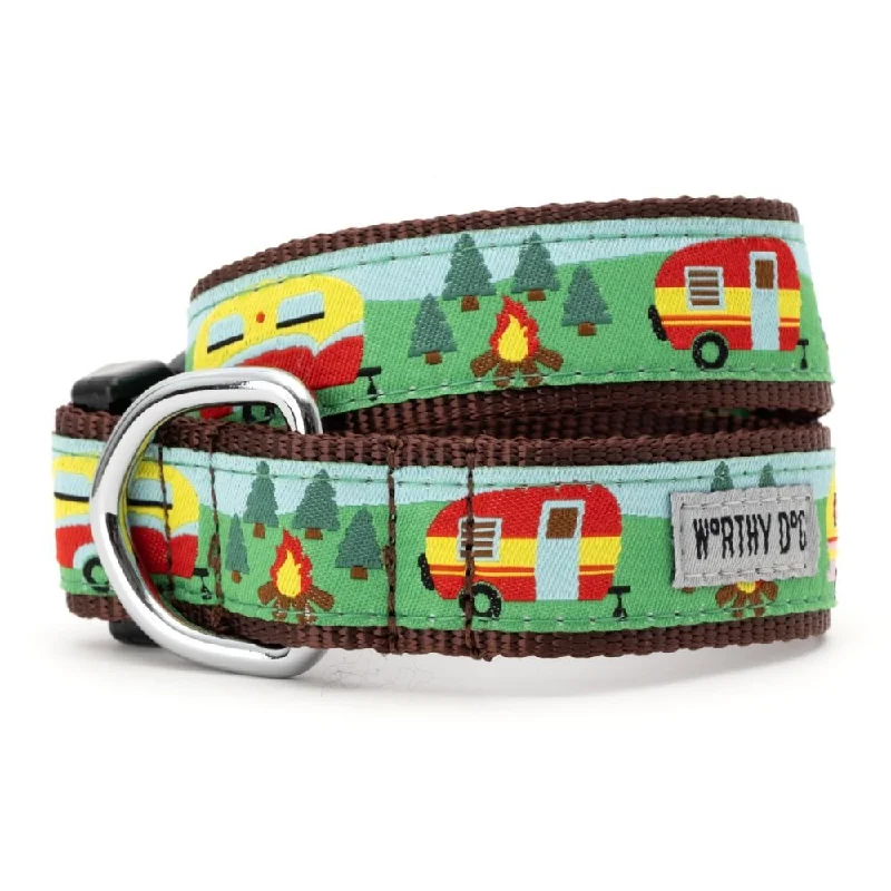 Expandable pet play pipe-Happy Camper Collar & Lead Collection