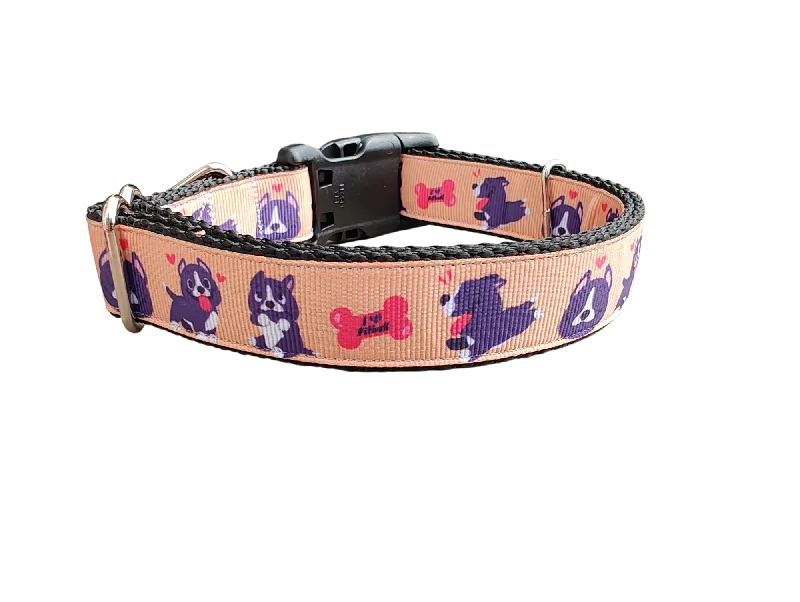 Mint pet calming band-Happy Pitbulls Nylon Dog Collar