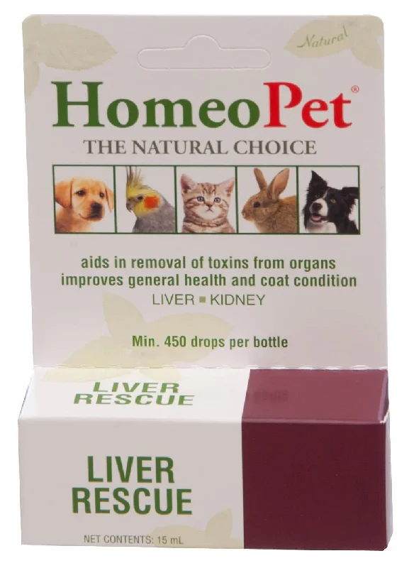 Cooling pet chest wrap-HomeoPet Liver Rescue, 15 mL