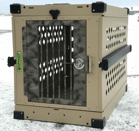 USB-powered pet cooler-Impact Dog Crate with Camo Door