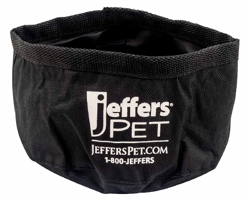 Foldable pet shade canopy-Jeffers Collapsible Water & Pet Food Bowl