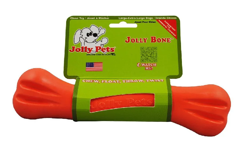 Charcoal pet odor filter-Jolly Pets X-Large Orange 9 Inch Jolly Bone Durable Toy