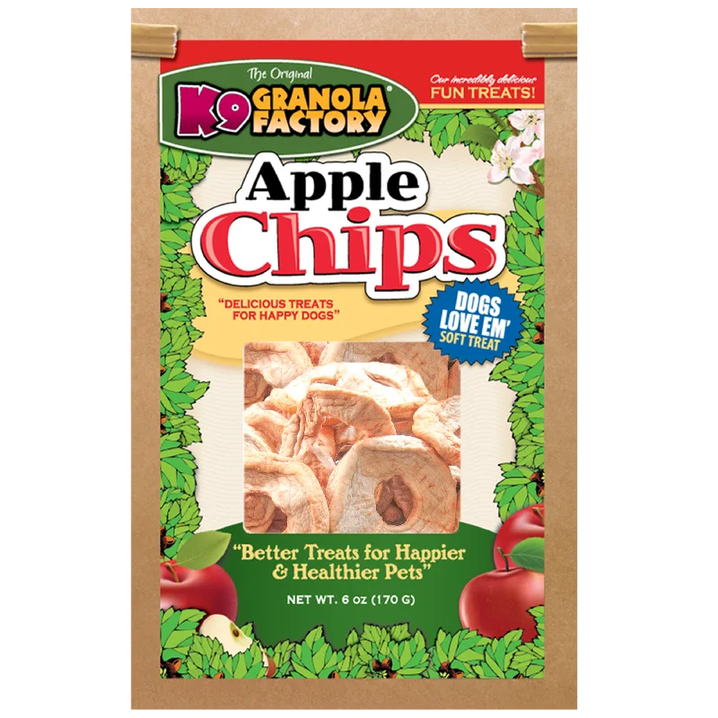 Wall-mount cat perch-K9 Granola Chip Collection, Apple Chips Dog Treats