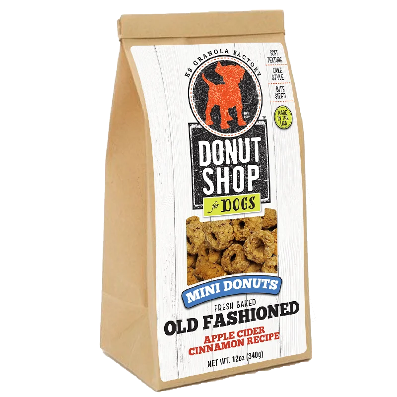 Hooded dog rain jacket-K9 Granola Old Fashioned Mini Donuts Apple Cider & Cinnamon Recipe Dog Treats